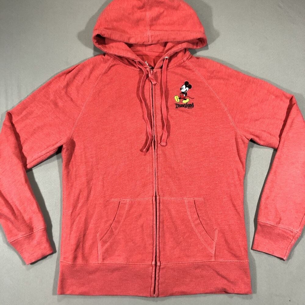 Disneyland Resort Mickey Mouse Embroidered Full Zip Hoodie Women's Medium